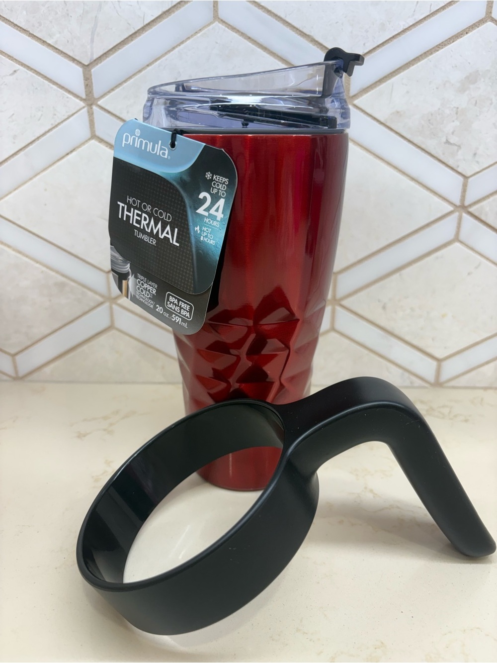 Red Primula Tumbler 20 oz.